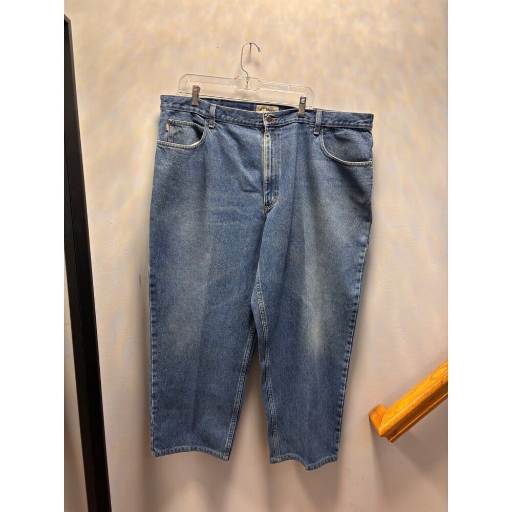 L L Bean Mens Relaxed Fit Blue Denim Jeans‎ Size 42x29 Casual Everyday Wear